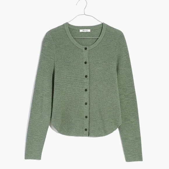 Madewell Sweaters - Madewell Women's Green Cardigan size small, button up, Halstead Cardigan Sweater